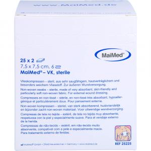 VLIESKOMPRESSEN steril 7,5x7,5 cm 6fach