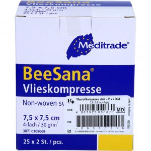 VLIESSTOFF-KOMPRESSEN steril 7,5x7,5 cm 4fach