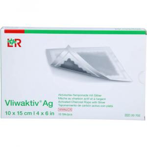 VLIWAKTIV AG Aktivkohle Tampon.m.Silber 10x15 cm