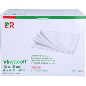 VLIWASOFT Vlieskompressen steril 10x10 cm 6l.