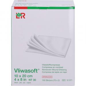 VLIWASOFT Vlieskompressen steril 10x20 cm 4l.