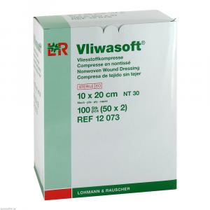VLIWASOFT Vlieskompressen steril 10x20 cm 6l.
