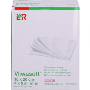 VLIWASOFT Vlieskompressen steril 10x20 cm 6l.