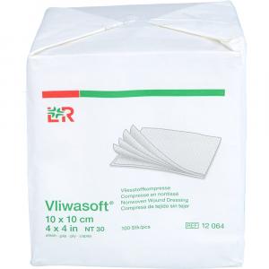 VLIWASOFT Vlieskompressen unsteril 10x10 cm 4l.