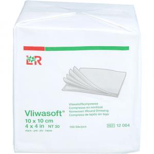 VLIWASOFT Vlieskompressen unsteril 10x10 cm 4l.