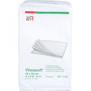 VLIWASOFT Vlieskompressen unsteril 10x10 cm 6l.