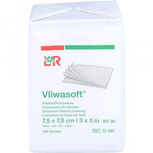 VLIWASOFT Vlieskompressen unsteril 7,5x7,5 cm 4l.