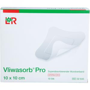 VLIWASORB Pro superabsorb.Komp.steril 10x10 cm