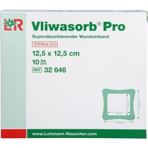 VLIWASORB Pro superabsorb.Komp.steril 12,5x12,5 cm