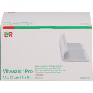 VLIWAZELL Pro superabsorb.Kompr.steril 15x20 cm
