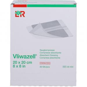 VLIWAZELL Saugkompressen steril 20x20 cm