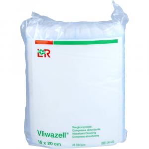 VLIWAZELL Saugkompressen unsteril 15x20 cm
