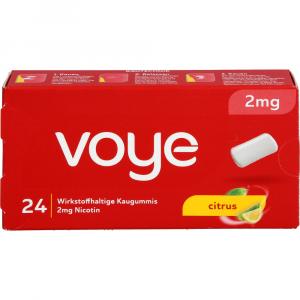 VOYE Citrus 2 mg wirkstoffhalt.Kaugummi m.Nikotin