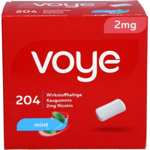 VOYE Mint 2 mg wirkstoffhalt.Kaugummi mit Nikotin