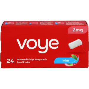 VOYE Mint 2 mg wirkstoffhalt.Kaugummi mit Nikotin