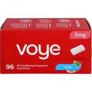 VOYE Mint 2 mg wirkstoffhalt.Kaugummi mit Nikotin