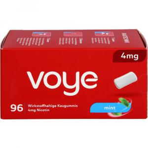 VOYE Mint 4 mg wirkstoffhalt.Kaugummi mit Nikotin
