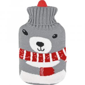 WÄRMFLASCHE Baby 1 l m.Rollkragenpullover-Bezug