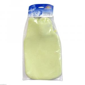 WÄRMFLASCHE groß m.Frotteebez.gelb