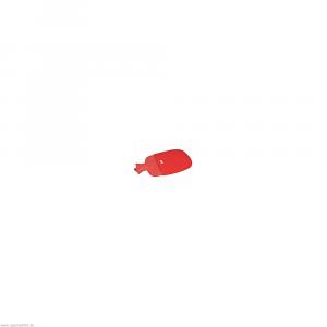 WÄRMFLASCHE mit Flauschbezug rot