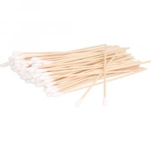 WATTESTÄBCHEN Holz 15 cm 4-5 mm mit Wattekopf