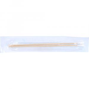 WATTESTÄBCHEN Holz 15 cm kleiner Kopf steril