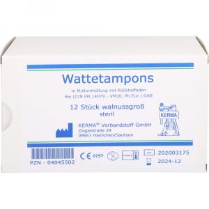 WATTETAMPONS steril walnussgroß m.Mullumhüllung