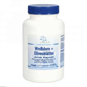 WEISSDORN+OLIVENBLÄTTER Junek Kapseln