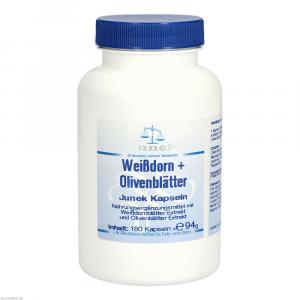 WEISSDORN+OLIVENBLÄTTER Junek Kapseln