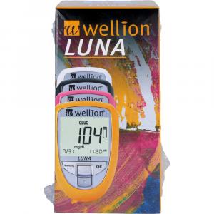 WELLION LUNAtrio Blutzuckermessg.Set mmol/l weiß