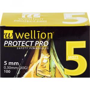WELLION PROTECT PRO Safety Pen Needles 30 G 5 mm