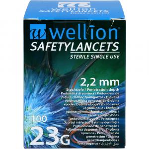 WELLION Safetylancets 23 G Sicherheitseinmallanz.
