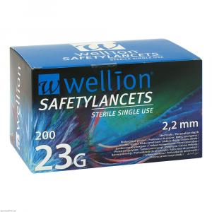 WELLION Safetylancets 23 G Sicherheitseinmallanz.
