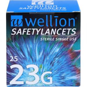 WELLION Safetylancets 23 G Sicherheitseinmallanz.