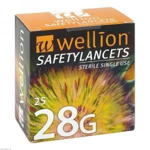 WELLION Safetylancets 28 G Sicherheitseinmallanz.