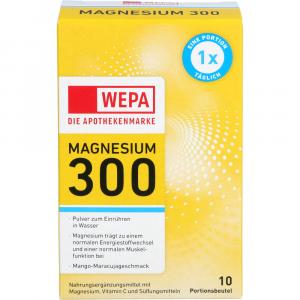 WEPA Magnesium 300+Vit.C zuckerfrei Pulver