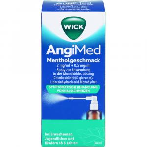 WICK AngiMed Mentholgeschmack 2mg/ml+0,5mg/ml Spr.