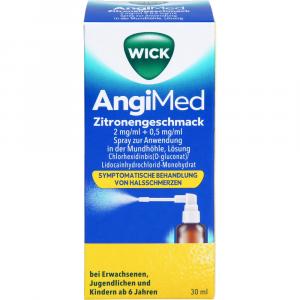 WICK AngiMed Zitronengeschm.2mg/ml+0,5mg/ml Spr.