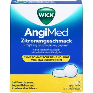 WICK AngiMed Zitronengeschmack 5 mg/1 mg Lut.-Tab.