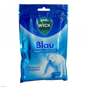 WICK BLAU Menthol Bonbons m.Zucker Beutel