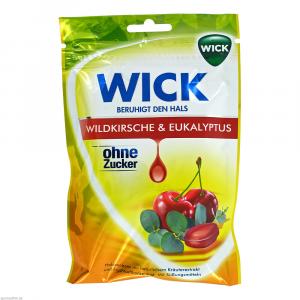 WICK Wildkirsche & Eukalyptus Bonbons o.Zucker