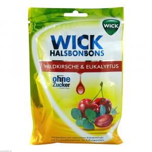 WICK Wildkirsche & Eukalyptus Bonbons o.Zucker