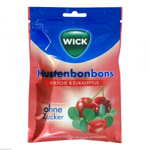 WICK Wildkirsche & Eukalyptus Bonbons o.Zucker Btl
