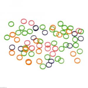 ZAHNSPANGENGUMMIS 5/16 med.bunt sort.7,95 mm Latex