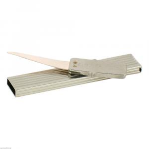 ZAHNSTOCHER Silberblatt flach