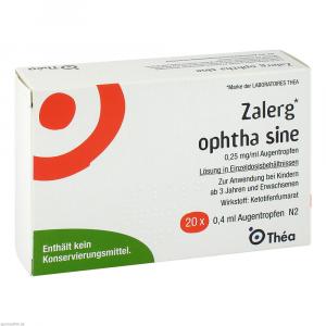 ZALERG ophtha sine Augentr.Einzeldosispipetten