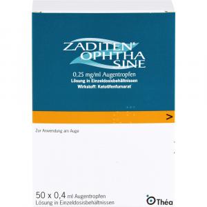 ZALERG ophtha sine Augentr.Einzeldosispipetten