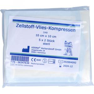 ZELLSTOFF VLIES Kompressen steril 10x10 cm