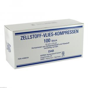 ZELLSTOFF VLIES Kompressen unsteril 10x10 cm