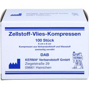 ZELLSTOFF VLIES Kompressen unsteril 6x8 cm